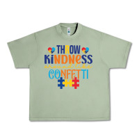 Oil Green Throw kindness around like confetti Urban Heavy Tee - CowhideDigitalArt