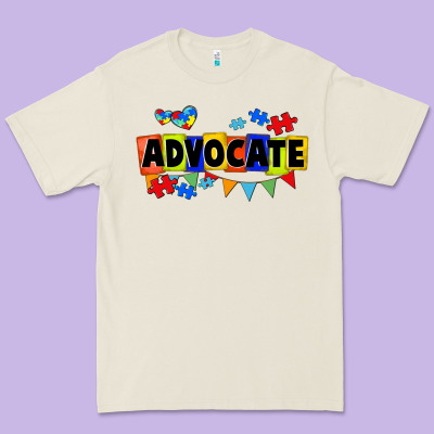 Advocate Autism Premium Tee Designed By Fadigitalartstudio