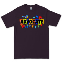 Plum Advocate Autism Premium Tee - FaDigitalArtStudio