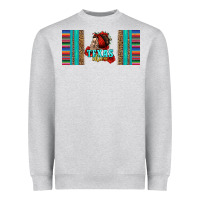 Heather Grey texas chica skull with bandana Heavyweight Sweatshirt - Jasminsmagicworld