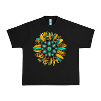 Black turquoise leopard sunflower Urban Heavy Tee - Jasminsmagicworld
