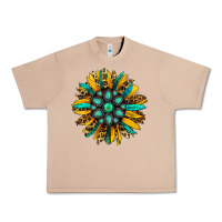 Burro turquoise leopard sunflower Urban Heavy Tee - Jasminsmagicworld