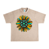 French Oak turquoise leopard sunflower Urban Heavy Tee - Jasminsmagicworld