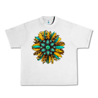 Lunar Rock turquoise leopard sunflower Urban Heavy Tee - Jasminsmagicworld