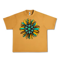 Peanut Butter turquoise leopard sunflower Urban Heavy Tee - Jasminsmagicworld