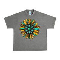 Tornado turquoise leopard sunflower Urban Heavy Tee - Jasminsmagicworld