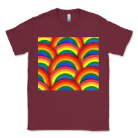Burgundy Pride rainbow glitter tumbler Classic Tee - FaDigitalArtStudio