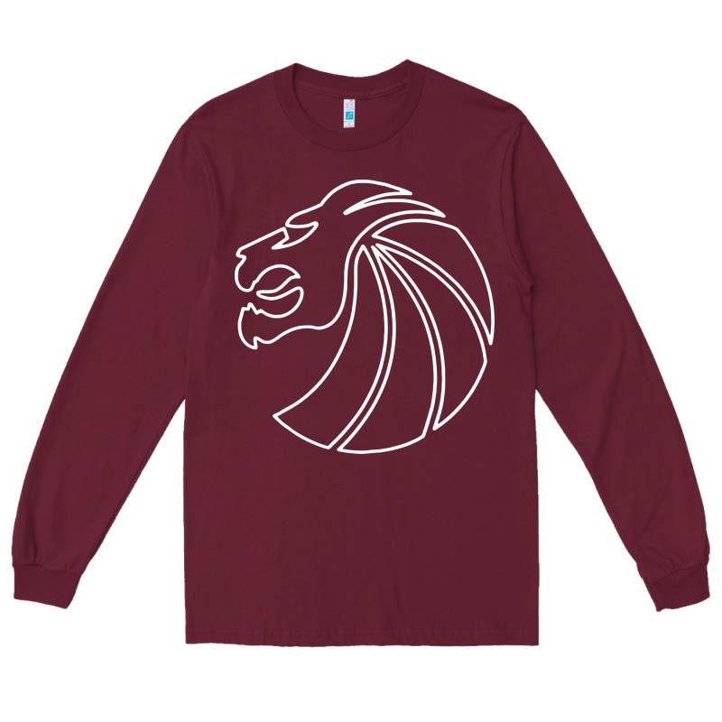 Outline Seven Lions Long Sleeve Tee by artisFamous | Teevron