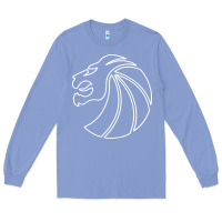 Colony Blue outline seven lions Long Sleeve Tee - artisFamous