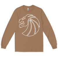 Toasted Coconut outline seven lions Long Sleeve Tee - artisFamous