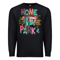 Black home is where we park it Premium Sweatshirt - RanaPortraitStore
