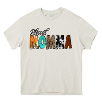 Cream Blessed Momma Heavy Core Tee - CowCowDesign