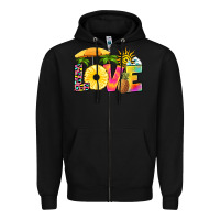 Black love pineapple Zipper Hoodie - RanaPortraitStore