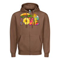 Chestnut love pineapple Zipper Hoodie - RanaPortraitStore