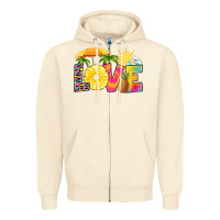 Sandshell love pineapple Zipper Hoodie - RanaPortraitStore