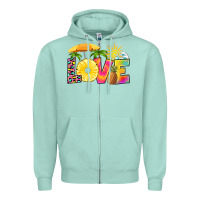 Seafoam love pineapple Zipper Hoodie - RanaPortraitStore