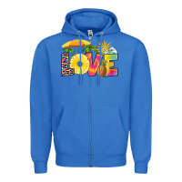 True Royal love pineapple Zipper Hoodie - RanaPortraitStore