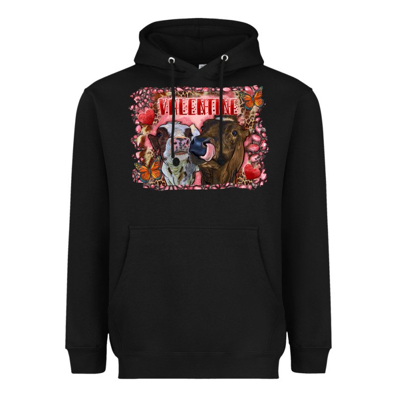 Valentine Heifers Heavyweight Hoodie by RanaPortraitStore | Teevron