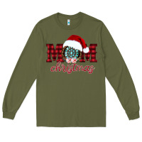Army Green mom Christmas Long Sleeve Tee - CowhideDigitalArt
