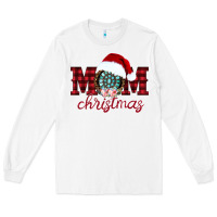 White mom Christmas Long Sleeve Tee - CowhideDigitalArt