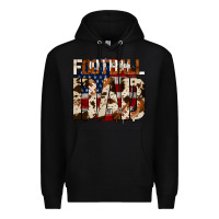 Black american football dad Premium Hoodie - Jasminsmagicworld