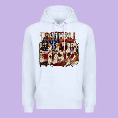 American Football Dad Premium Hoodie Designed By Jasminsmagicworld