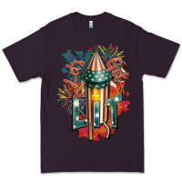 Plum Let's get lit Premium Tee - FaDigitalArtStudio