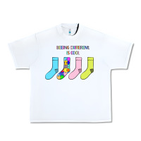 White Titi Pretty Art Being Different Is Cool Urban Heavy Tee - CowhideDigitalArt