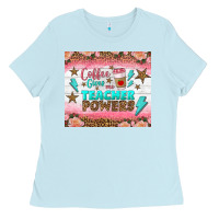 Coffee Gives Me Teacher Powers Tumbler Ladies Tee | Teevron