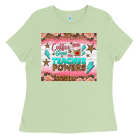 Matcha coffee gives me teacher powers tumbler Ladies Tee - BundleAndBundleShop