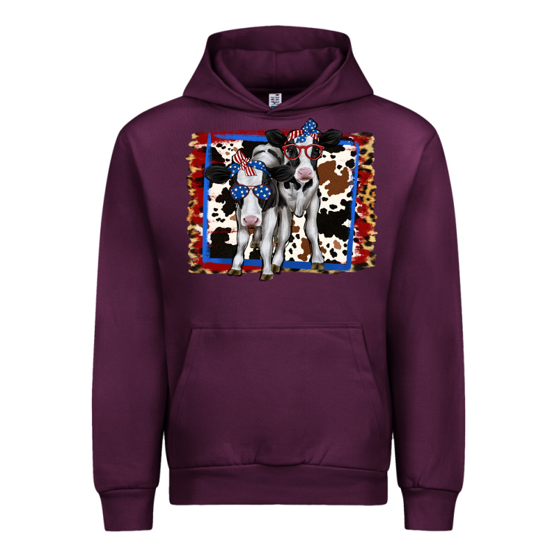 4th Of July Cows Holstein Cows Urban Hoodie by Jasminsmagicworld | Teevron