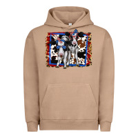 Pigment Burro 4th of July Cows Holstein Cows Urban Hoodie - Jasminsmagicworld