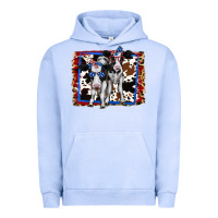 Pigment Grape Ice 4th of July Cows Holstein Cows Urban Hoodie - Jasminsmagicworld