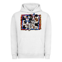 Pigment Lunar Rock 4th of July Cows Holstein Cows Urban Hoodie - Jasminsmagicworld