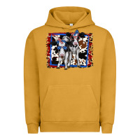 Pigment Peanut Butter 4th of July Cows Holstein Cows Urban Hoodie - Jasminsmagicworld