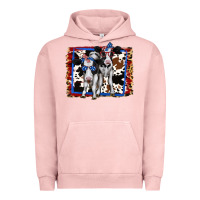 Pigment Salmon 4th of July Cows Holstein Cows Urban Hoodie - Jasminsmagicworld