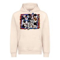 Sandshell 4th of July Cows Holstein Cows Urban Hoodie - Jasminsmagicworld