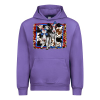 Tulip 4th of July Cows Holstein Cows Urban Hoodie - Jasminsmagicworld