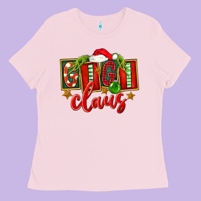 Christmas Gigi Claus Ladies Tee Designed By Fadigitalartstudio