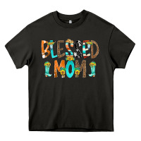 Asphalt Blessed Mom Heavy Core Tee - CowCowDesign