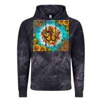 Cloud Black Monarch Butterfly Sunflower Vintage Hoodie - LillyAllenDesigns