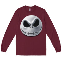 Burgundy happy halloween pumpkin Trick or treat Long Sleeve Tee - artisFamous