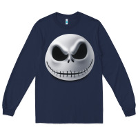 Navy happy halloween pumpkin Trick or treat Long Sleeve Tee - artisFamous