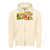 Sandshell love kiwi Zipper Hoodie - RanaPortraitStore