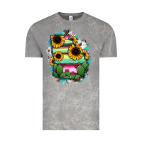 Cloud Rock Georgia Map Sunflower Cactus Serape Vintage Tee - RanaPortraitStore