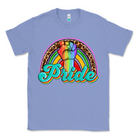 Colony Blue pride rainbow Classic Tee - OliviaCreatesArt