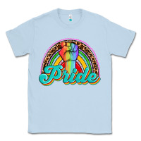 Dusty Blue pride rainbow Classic Tee - OliviaCreatesArt