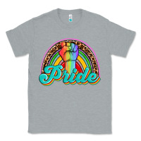 Heather Grey pride rainbow Classic Tee - OliviaCreatesArt