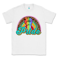 White pride rainbow Classic Tee - OliviaCreatesArt