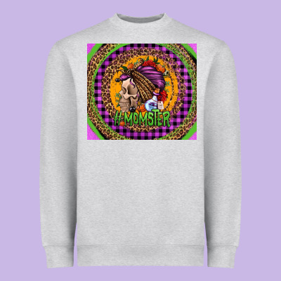 Momster Halloween Momlife Heavyweight Sweatshirt Designed By Jasminsmagicworld